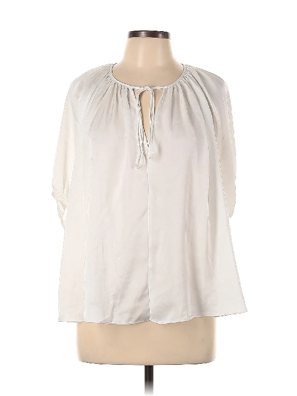 Short Sleeve Blouse Casual Stripe Blouse