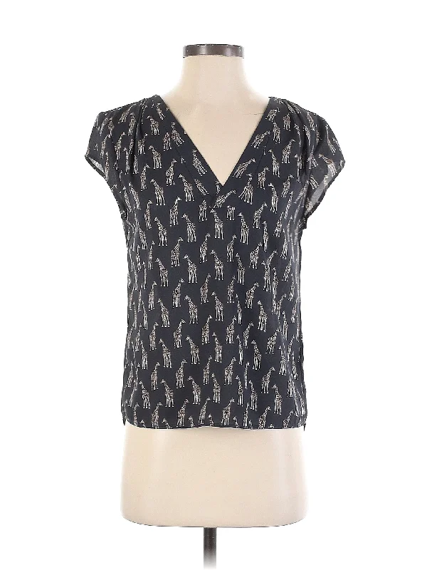 Sleeveless Blouse Sheer Mesh Blouse