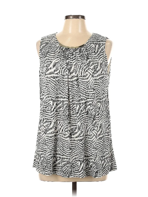 Sleeveless Blouse Feminine Ruffle Blouse