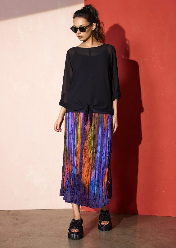 Vacanza Skirt velvet skirt rich