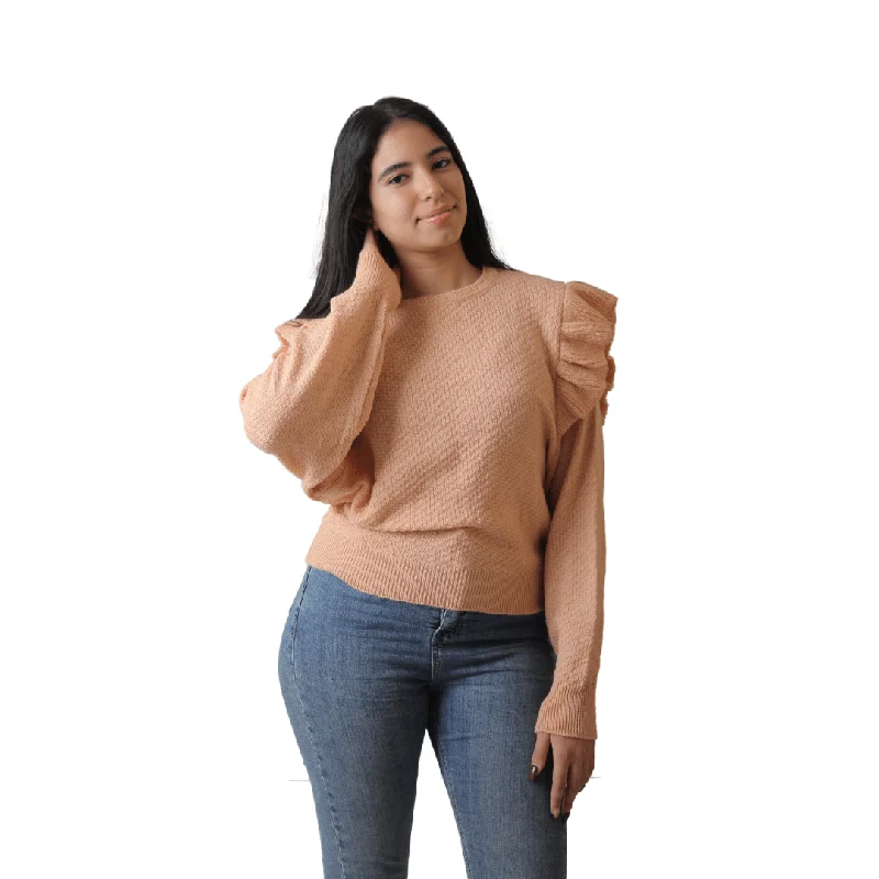 Women Zara Blouse - Saumon Elegant Office Blouse
