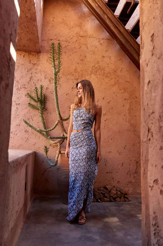 Woven Skirt in Matera KETTYLW by Lauren Vidal casual skirt length