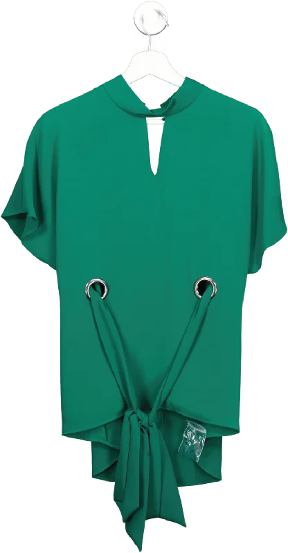 Coast Forest Green Kenli Blouse BNWT UK 10 Side Tie Blouse