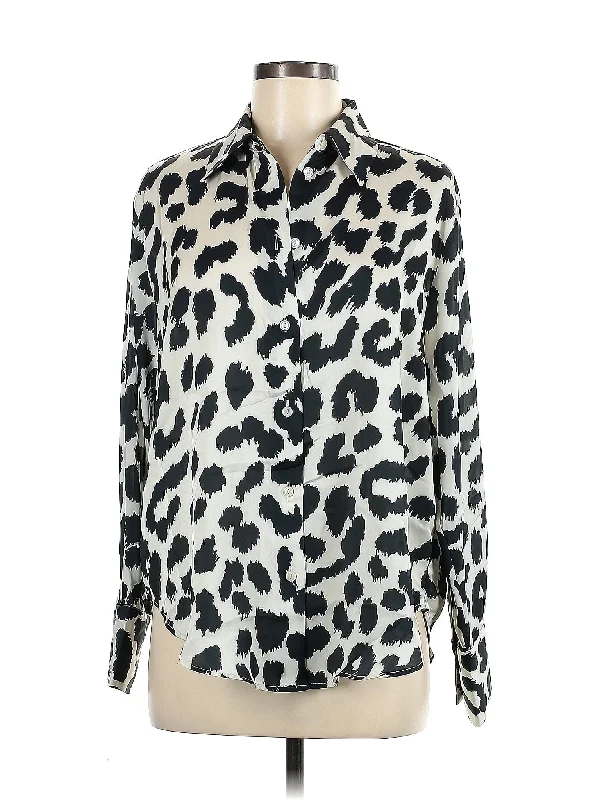 Long Sleeve Blouse Chic Wrap Blouse