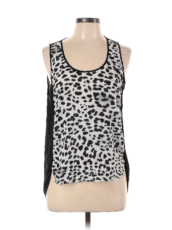 Sleeveless Blouse Polished Work Blouse
