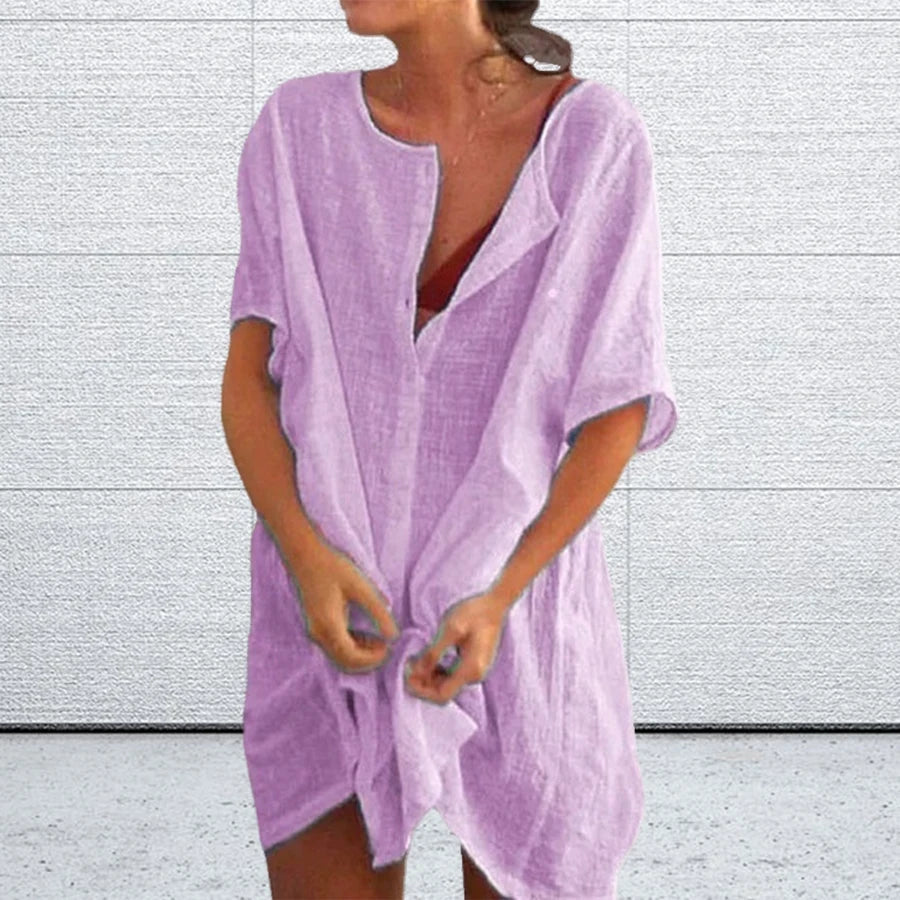 Women's Long Korean L-8XL Blouse Fashion Designer T-Shirts (Plus Size) Lightweight Tunic Blouse